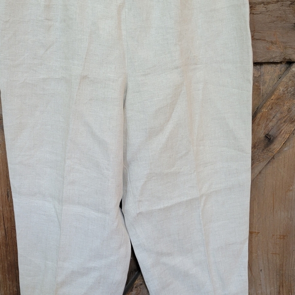 Talbots 14p linen capri - Picture 2 of 8